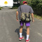 FISH BASKET美式街头国潮星球运动短裤男潮牌季宽松休闲健身训练篮球四分裤