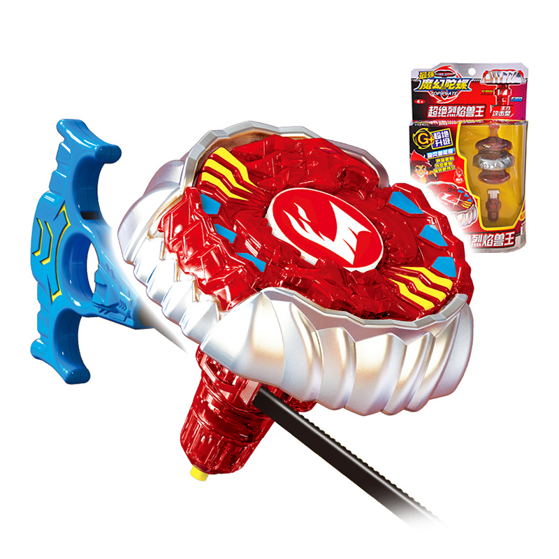 灵动创想超绝版魔幻陀螺玩具单只装超绝烈焰兽王6401