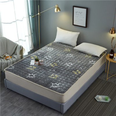 床垫家纺 加厚防滑法兰绒床垫床褥子双人榻榻米可折叠垫被学生宿舍床垫双面设计四季可用床垫子