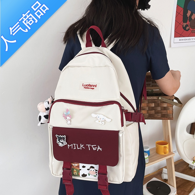 封后书包ins日系女童小学生三至六年级儿童超轻背包初中2021双肩包夏学生书包