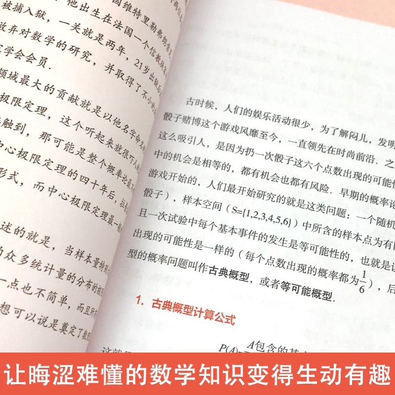 [正版]高数叔概率统计入门大学数学迷人的数学数学分析习题集数学原来可以这样学怎样解题数学之美思考的乐趣高等数学学习指导数高清大图