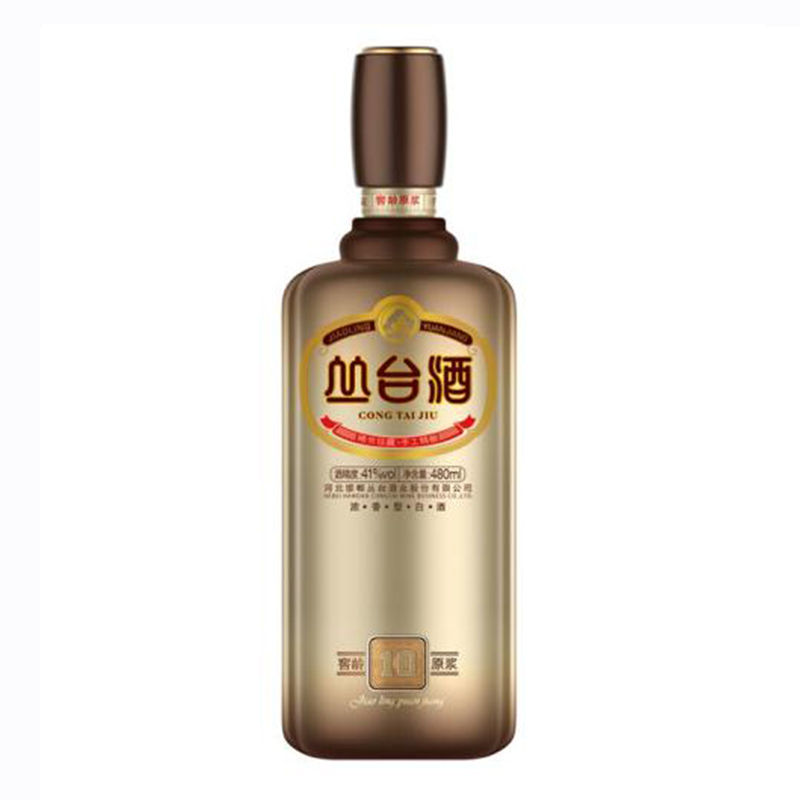 [中华老字号]河北供销馆 丛台酒 41度窖龄原浆10年 480mL*4瓶整箱装 浓香型白酒 邯郸特产