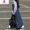 艳如飞牛仔背带裙女日系减龄学生长裙脚踝仙气森系文艺复古小个子连衣裙连衣裙