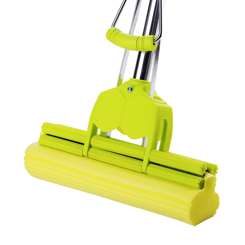 免手洗吸水海绵拖把家用滚轮式胶棉拖把挤水拖布海棉拖把头拖墩