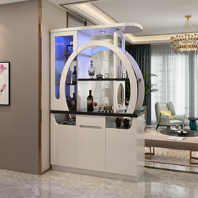 寻木匠客厅隔断柜双面酒柜现代简约进屏风鞋柜入户风水玄关装饰储物柜