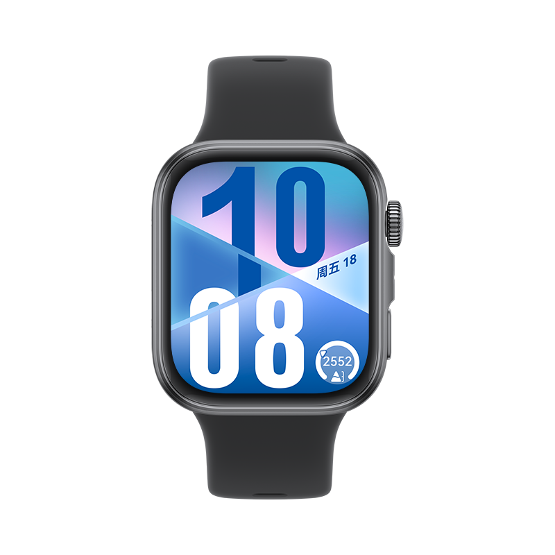 HUAWEI WATCH FIT 4 韵律黑 氟橡胶表带 华为运动智能手表超轻薄大屏 潮流运动体验 强劲续航 睡眠监测fit3升级