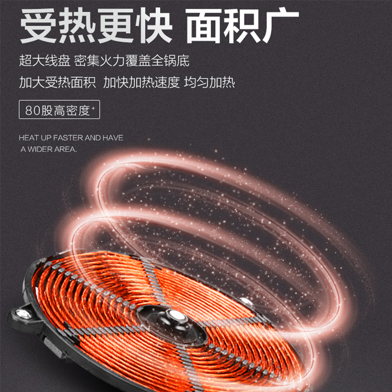 意黛斯(YIDAISI)商用电磁炉 8000W商业平面电池爆炒炉 8000瓦电磁大锅灶YDS-LCDC-8000PTH高清大图
