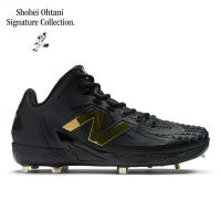 新百伦(New Balance)男棒球鞋专业性能轻量缓震耐磨透气2024新款 Black_×_Gold 45