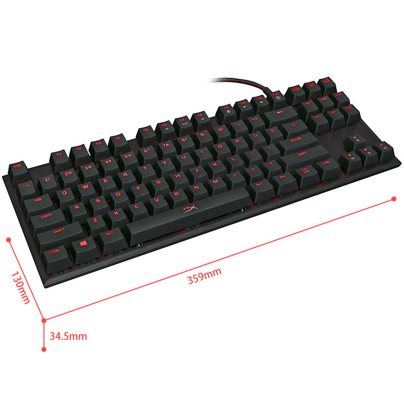 金士顿(Kingston) HyperX 阿洛伊 专业版 红轴 机械键盘 游戏键盘 Alloy FPS Pro 87键