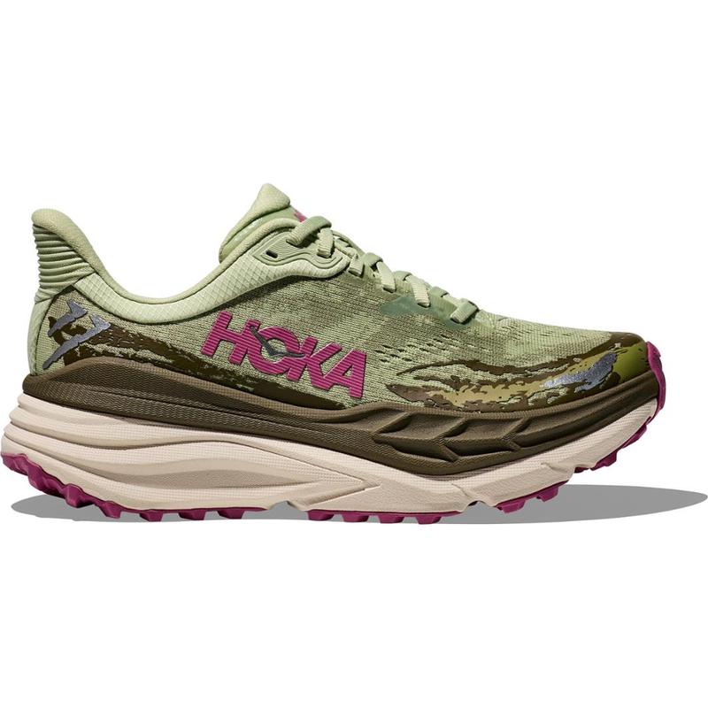 Hoka OneOne女款致缓震跑步鞋兼顾街道与越野舒适轻便 SEED_GREEN/BEET_ROOT 40