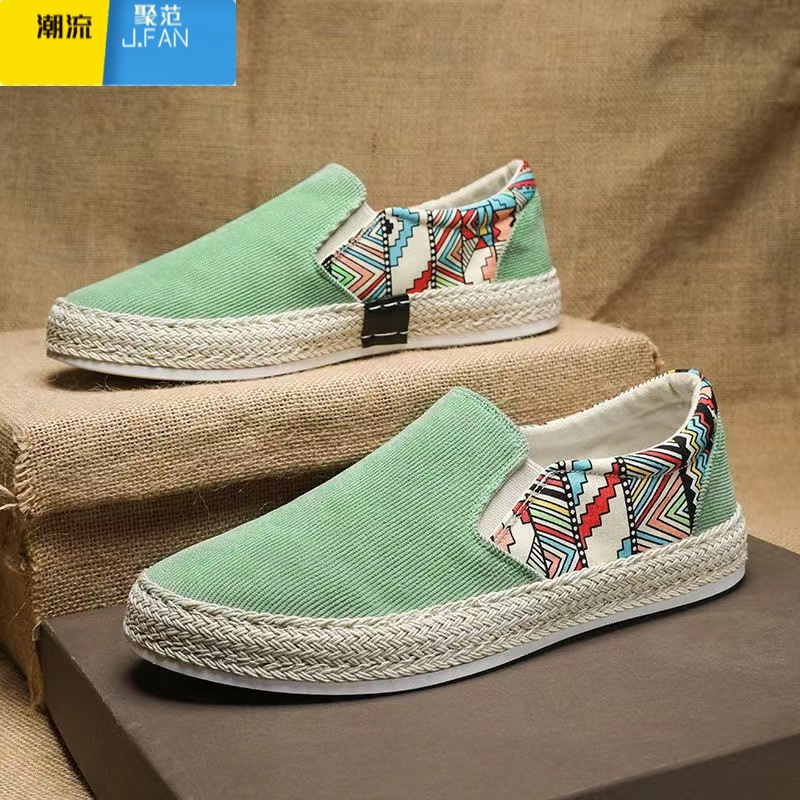 聚范夏季新款男鞋老北京布鞋轻便帆布鞋男韩版潮流鞋子男学生百搭板鞋