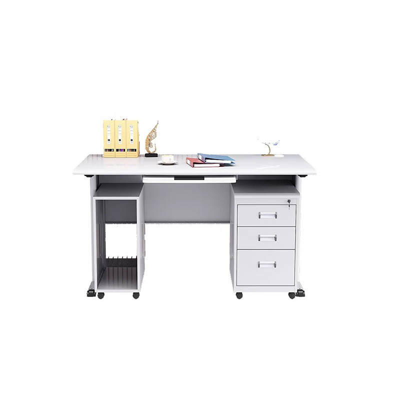 钢制办公桌带抽屉办公室 电脑桌高清大图