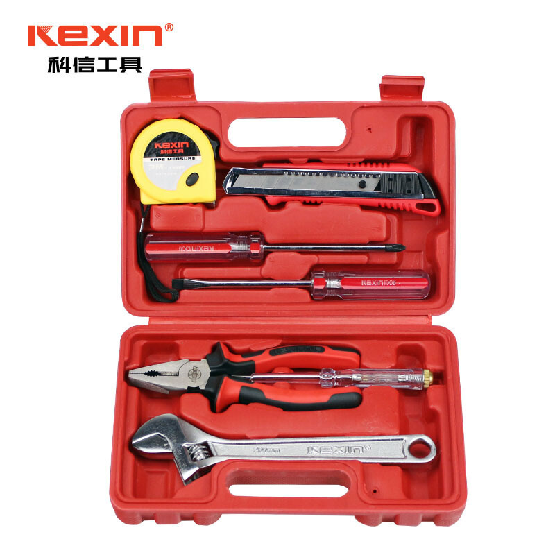 科信(kexin) 8件工具箱套装 家居维修组套 礼品工具组套 KX9008 1套