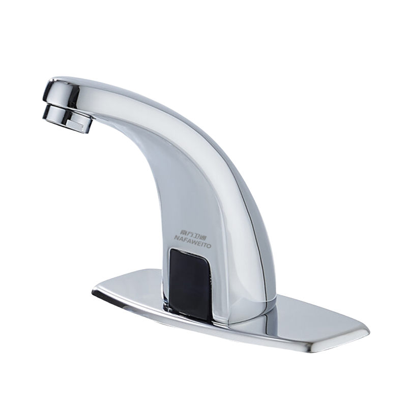 南方卫通 感应式水龙头智能全自动出水 单冷两件套(直流电池)不带进水管 铜体/塑钢体2302 套(塑钢体NF-134)