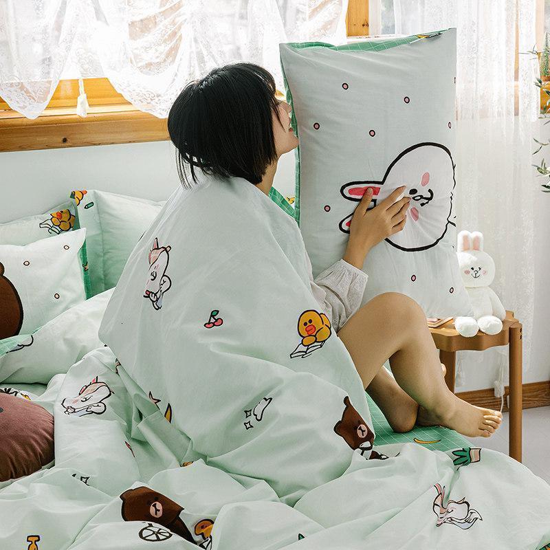 家柏饰(CORATED)联名款全棉套件全棉三/四件套床上用品被套床单拾光 拾光 1.2m（4英尺）床