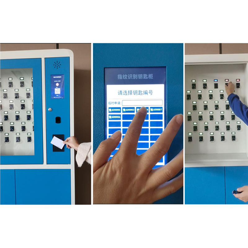 DXBG智能钥匙柜指纹刷卡密码钥匙箱单位车辆钥匙管理箱壁挂落地式站立式60位高清大图