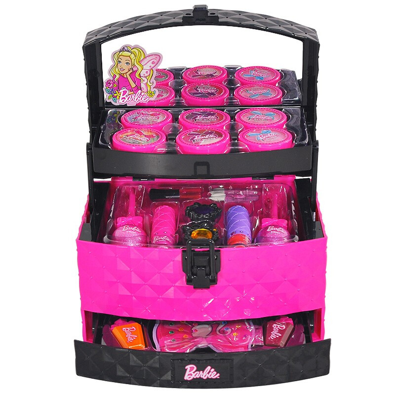 组合手提箱彩妆盒女孩玩具生日 22362化妆箱(送化妆刷 卸妆棉 贴画)