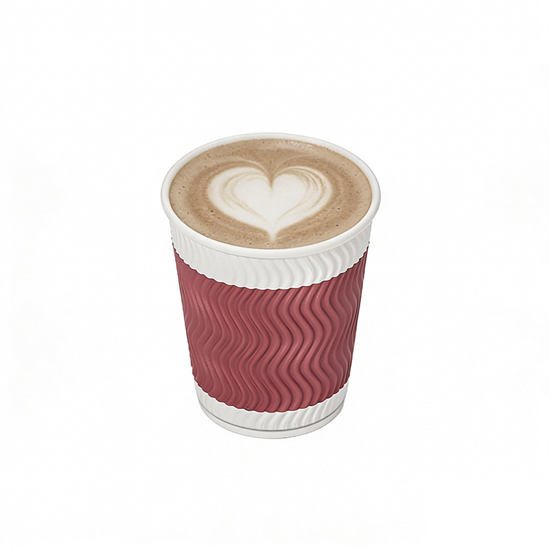 山之只 瓦楞杯咖啡杯 不含盖280ml 个高清大图