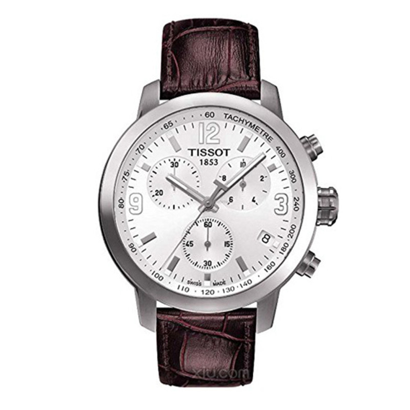 瑞士品牌 TISSOT(天梭)骏驰200系列 石英表 男士 手表运动 皮革男表腕表 T055.417.11.017.00
