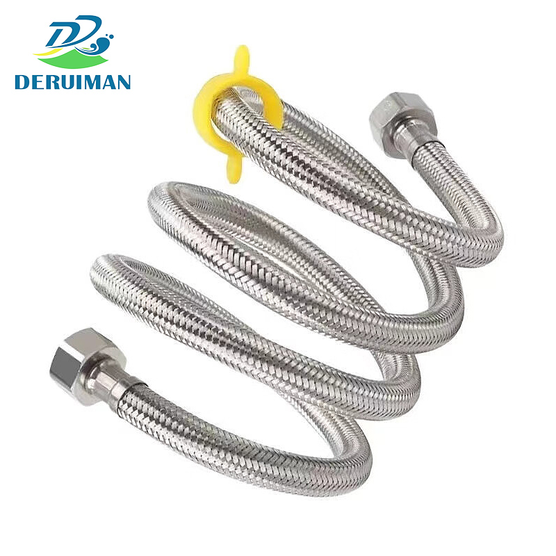 DERUIMAN304不锈钢上水管编织软管水箱龙头软连接管高清大图