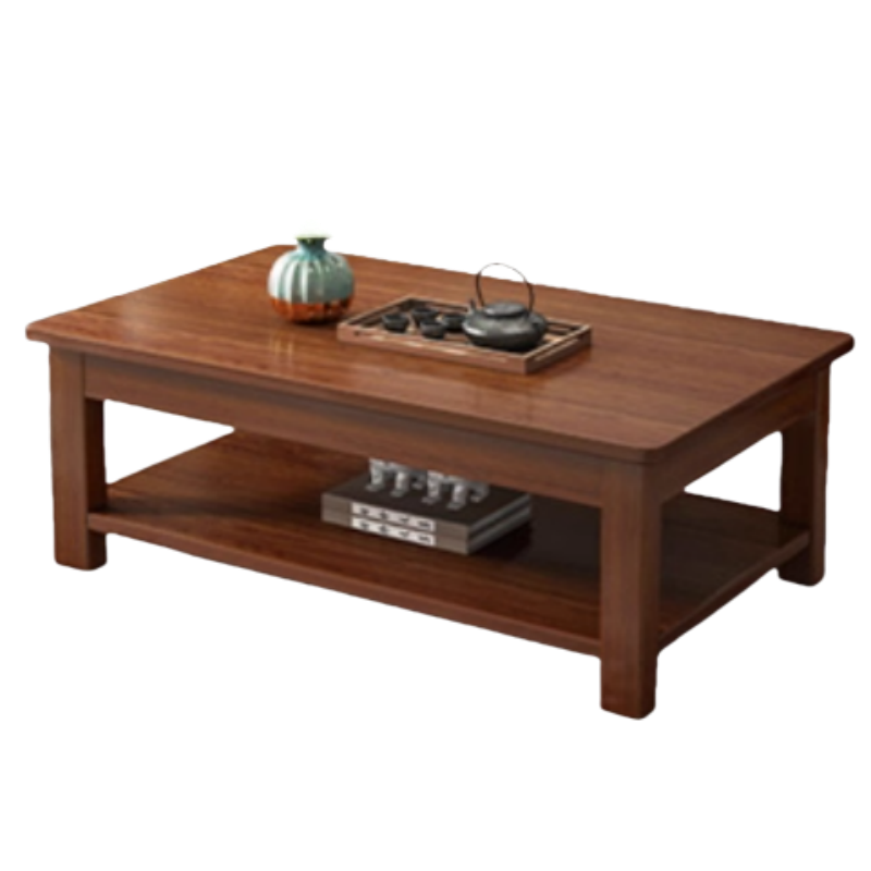 芙首泰木质茶几双层800*500*450mm张高清大图