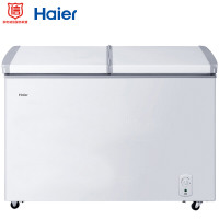 海尔(Haier) 221升冷柜 蝶形 侧掀 单箱变温冰柜 家用商用二合一 卧式冰箱 BC/BD-221SEA