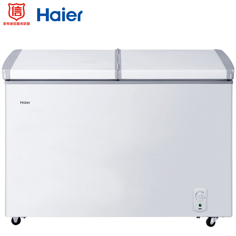 海尔(Haier) 221升冷柜 蝶形 侧掀 单箱变温冰柜 家用商用二合一 卧式冰箱 BC/BD-221SEA