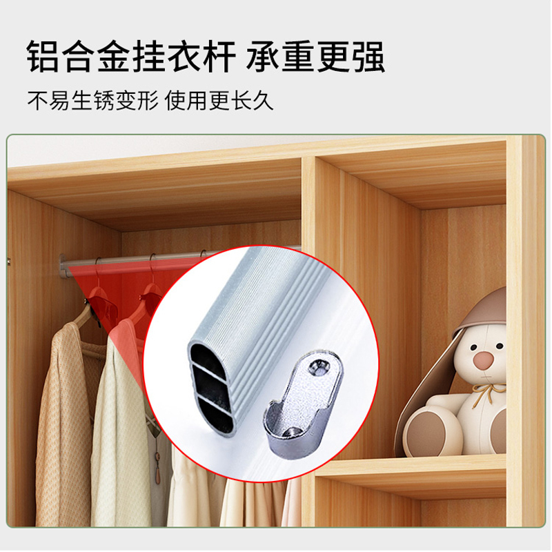 东升顺家用衣柜简约储物柜更衣柜2门1.8高宽80深50