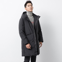 yaloo/雅鹿羽绒服男 中长款冬连帽时尚保暖加厚男士羽绒服外套男潮