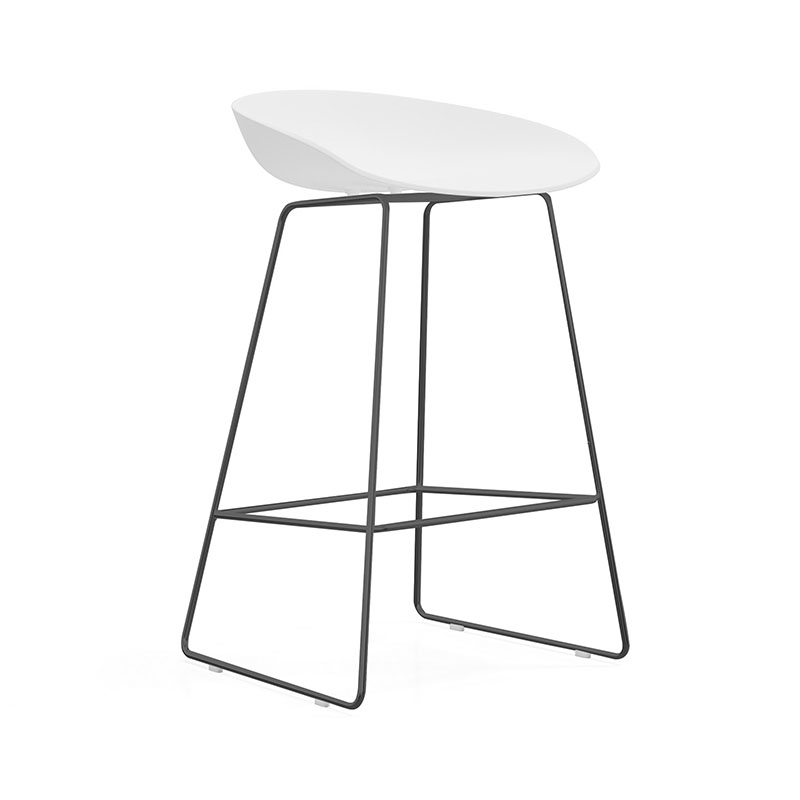 麦格尚 BK850C前台椅 银行企业吧台椅高腿椅子 复古高脚椅高清大图