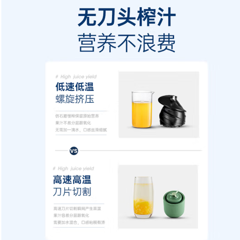 摩飞多功能全自动果蔬机(400ML/90W/白色 )MR9901高清大图