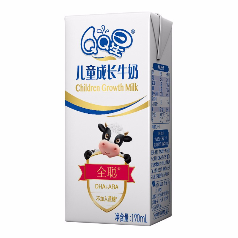 伊利 QQ星儿童成长牛奶全聪型 190ml*15盒