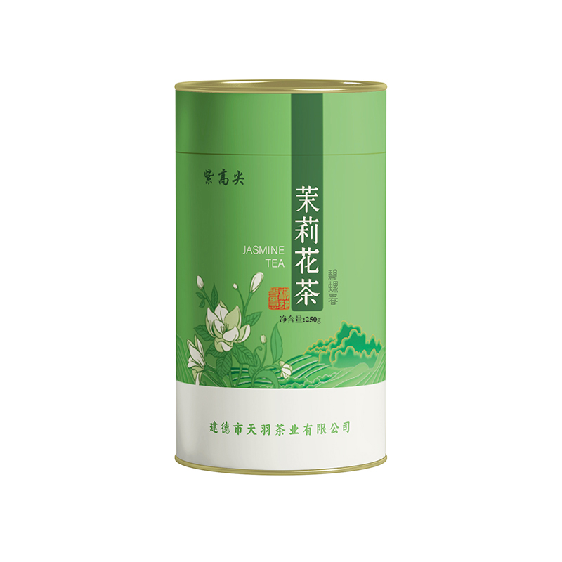 紫高尖茉莉碧螺春250g罐装高清大图