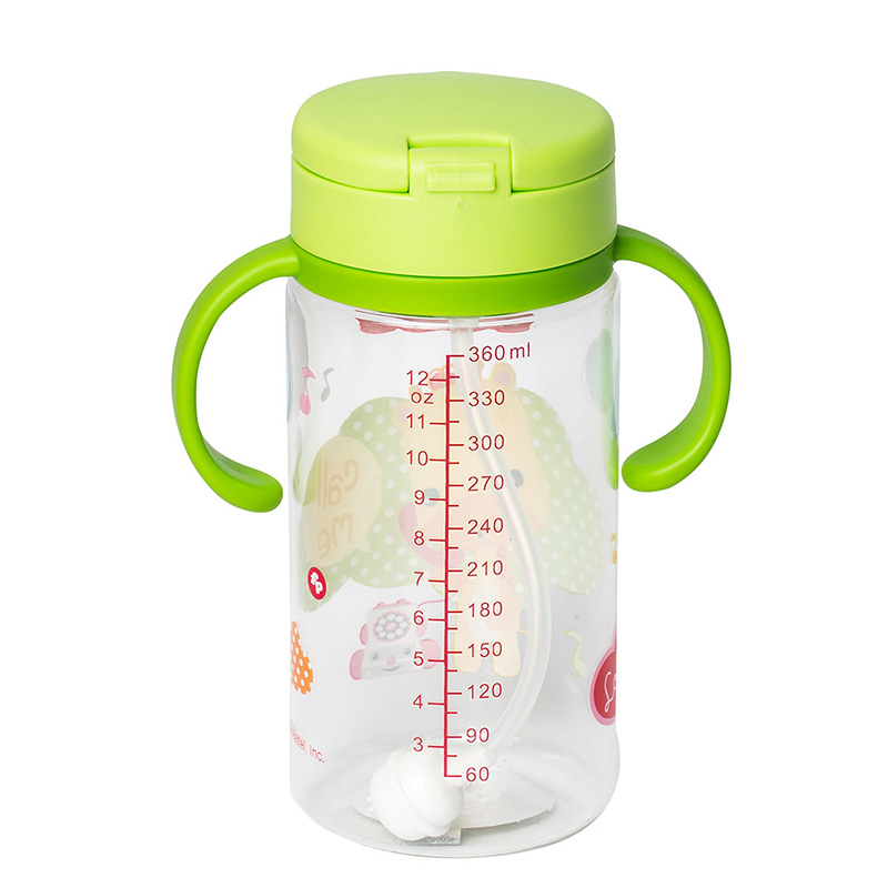 费雪牌(FISHER-PRICE) 母婴幼儿童学饮杯带手柄 FP-8027D 绿色 适用年龄:12个月以上