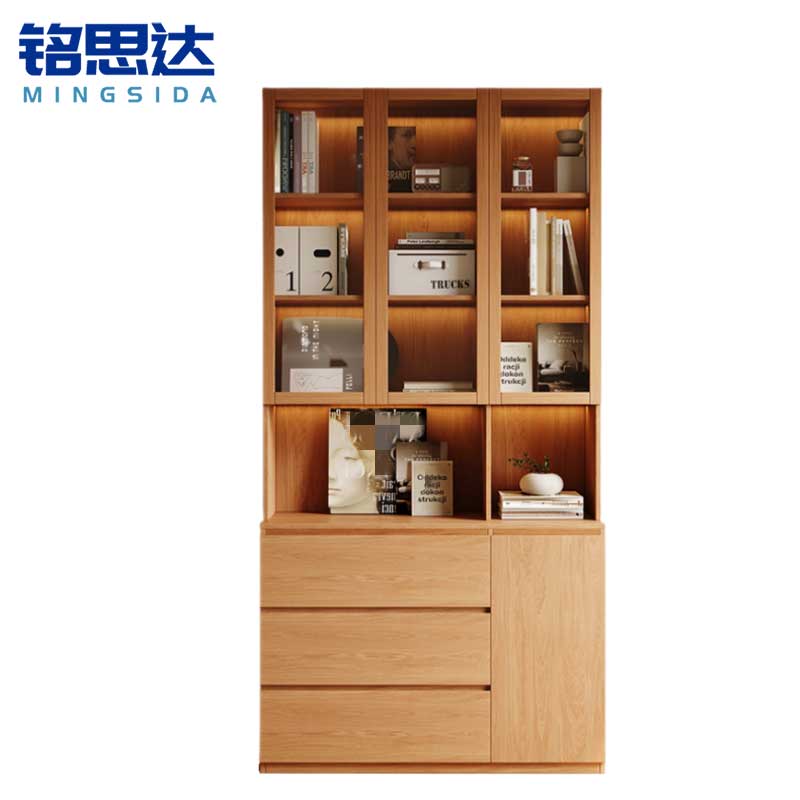 铭思达书柜展示柜三门台