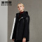 波司登2019goretex连帽简约女士户外秋冬中款羽绒服B90131112