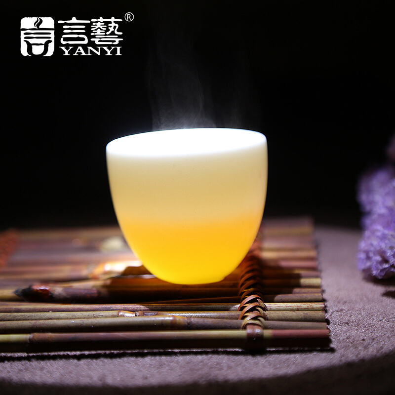 言艺(yanyi) 陶瓷个人杯杯白瓷茶具茶盏茶碗品茗杯-白瓷不倒杯70ml
