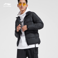 李宁短款羽绒服男士韦德篮球系列修身冬季休闲鹅绒运动服