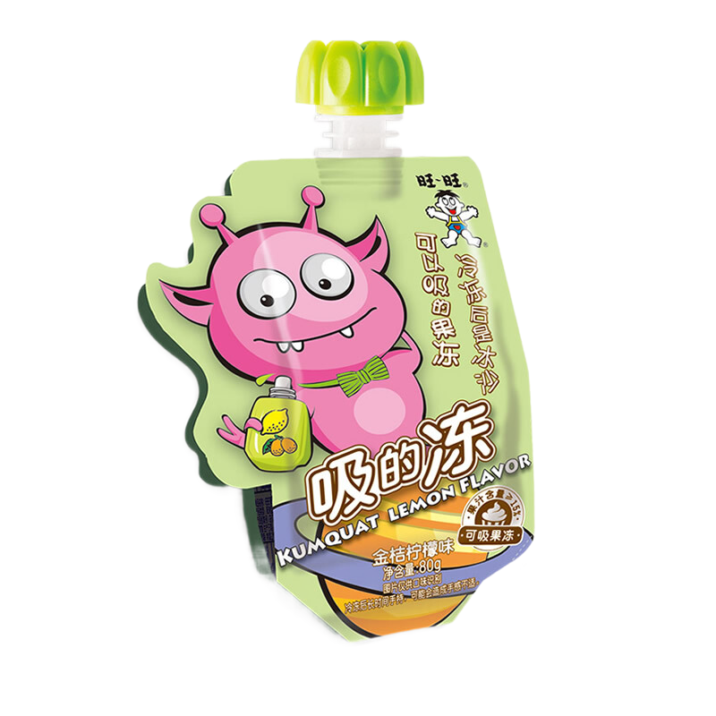 旺旺 吸的冻80g*8下午茶可以吸的果冻碎冰冰棒棒冰冷饮多种口味批发