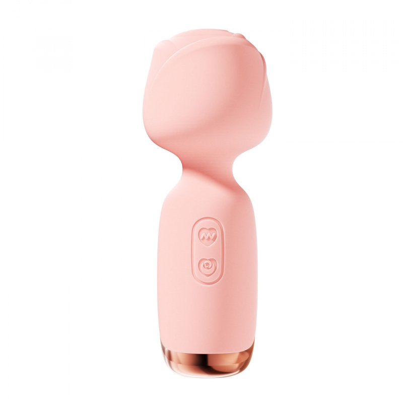 玫瑰AV震动棒女性高潮自慰器激爽强震动加温情趣成人用品 劳乐斯-玫瑰AV棒-粉色高清大图