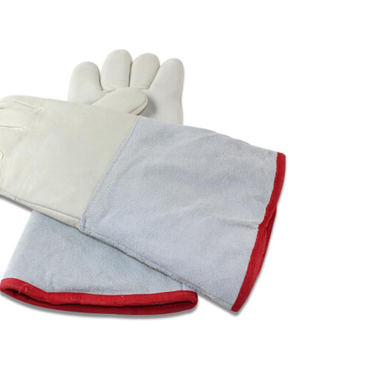 苏宁宜品35CM牛皮加厚防冻防寒手套高清大图