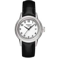天梭(TISSOT)手表 卡森系列 石英表 女士金属表带休闲商女表T085.210.11.011.00