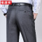 恒源祥秋冬厚款西裤男宽松休闲裤子中老年大码男裤高腰爸爸装长裤