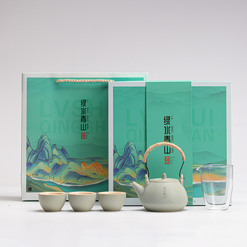 沏一杯茶 绿水青山-茶具礼盒套装PTL922高清大图