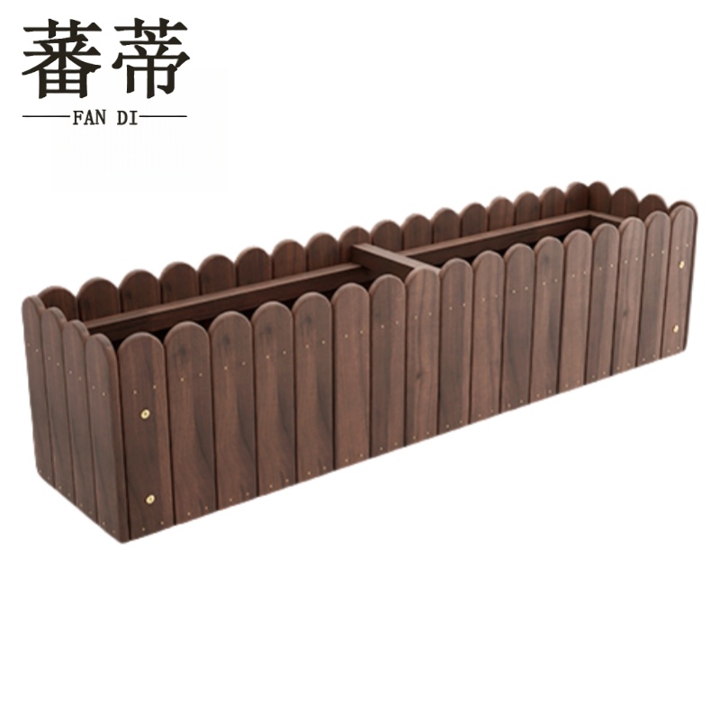 蕃蒂 实木花箱120CM个