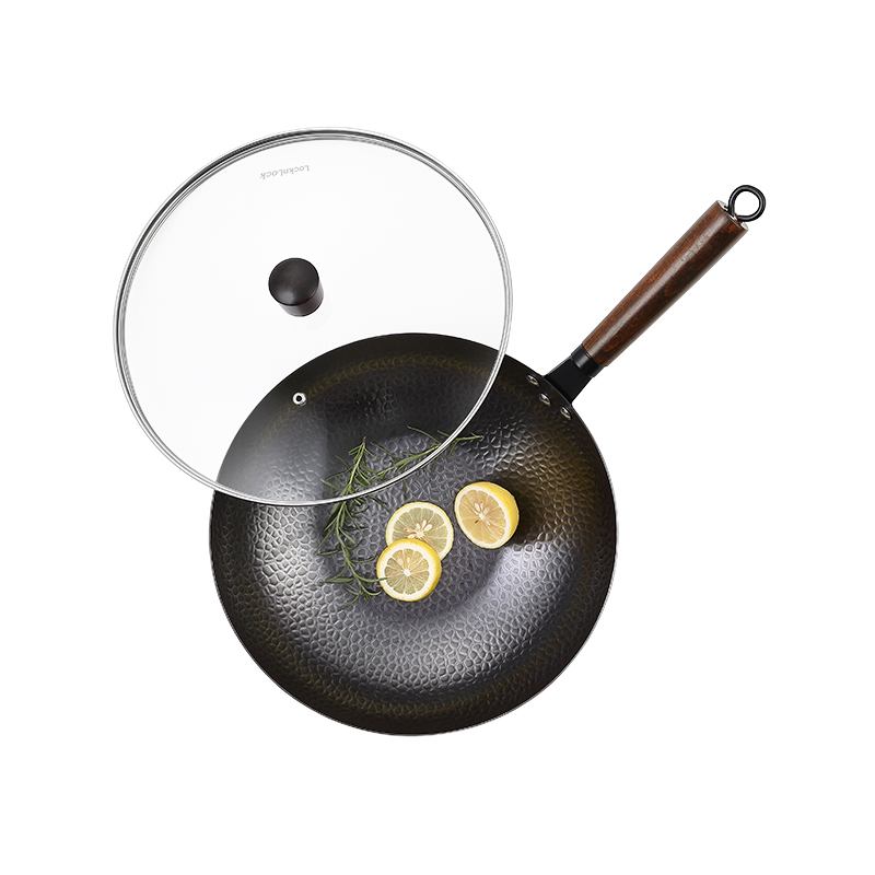 乐扣乐扣(LOCK&LOCK) Recall系列锻纹精铁炒锅汤锅煎锅32cm CIW3203高清大图