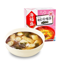 ♥海福盛日式味噌汤10g*5袋_即食蔬菜高汤方便速食汤盒装速溶汤料包 抖音