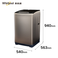 惠而浦(Whirlpool)波轮洗衣机EWVD114018G全自动家用 DD变频洗衣机9KG 一键脱水 节能 X9D
