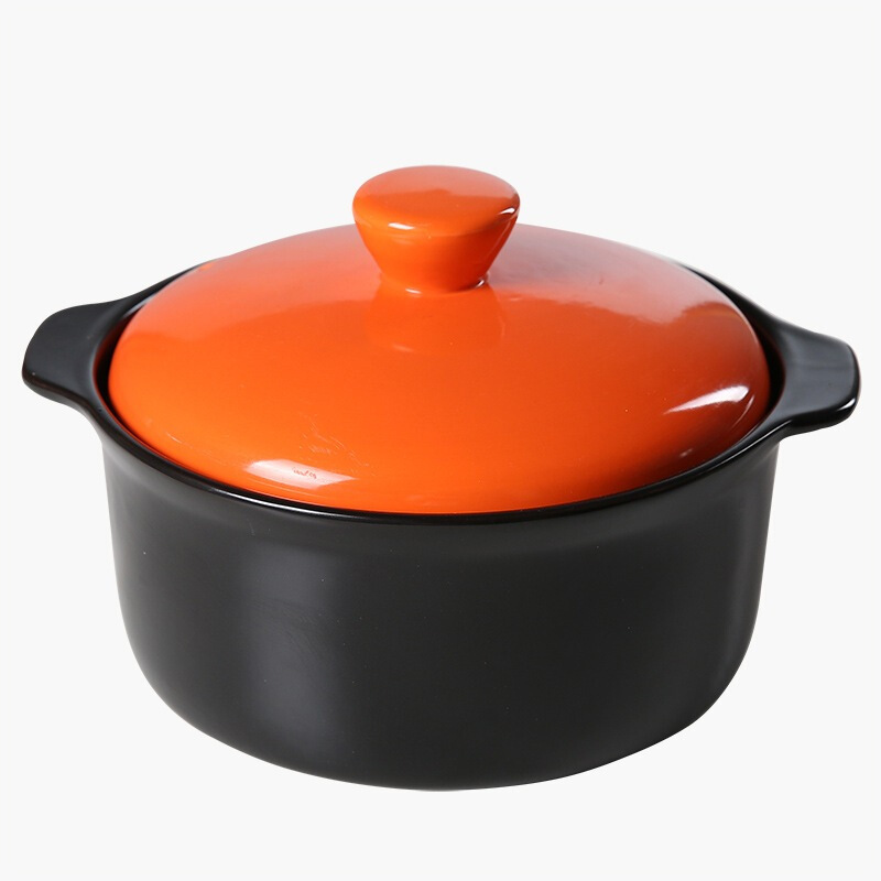 乐享 1.1L-2L汤煲陶瓷健康养味深汤煲1.7L直径20.5耐热有盖砂锅汤韩式时尚炖锅