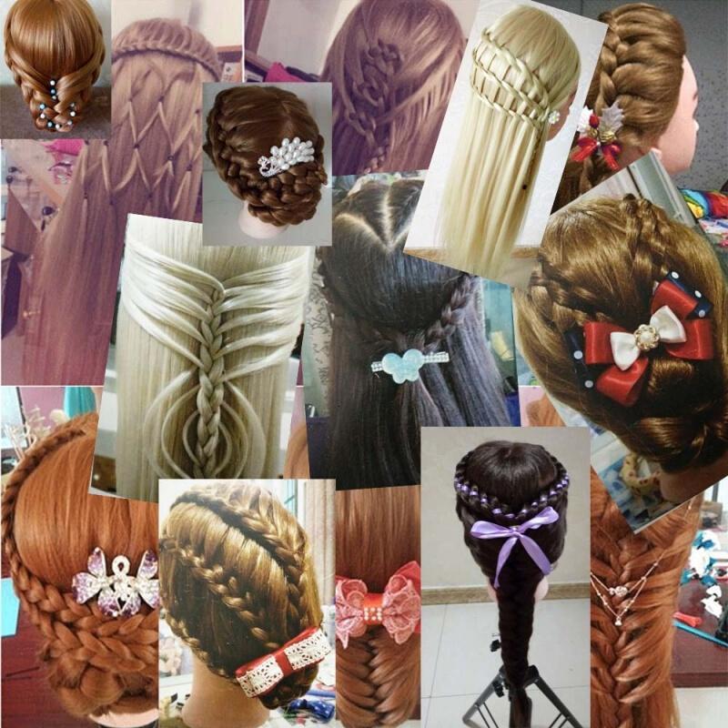 苏宁优品假玉米须假人头模特头练习盘头编盘化妆美头模模特头